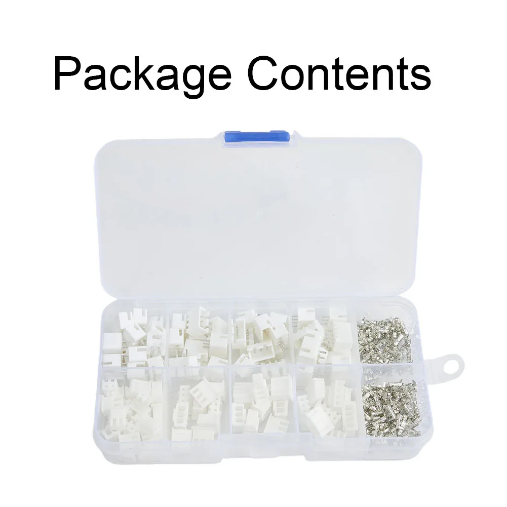 Plug White Straight 250pcs/Set Plastic 3pin 4pin 2pin Connector Terminals 2.54mm XH2.54 New Useful High Quality