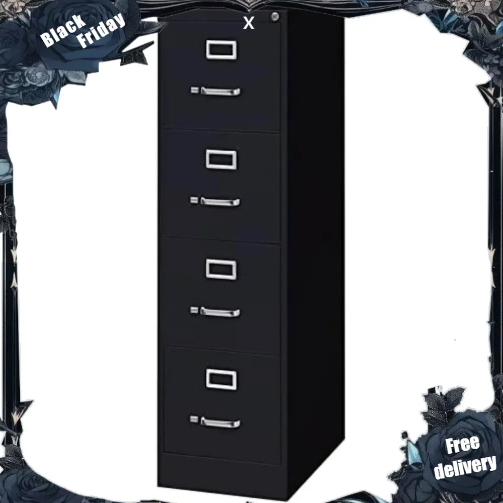 

Drawers Vertical Metal Filing Cabinet Lockable Pre-Assembled Stationary Letter Size for Home, Office