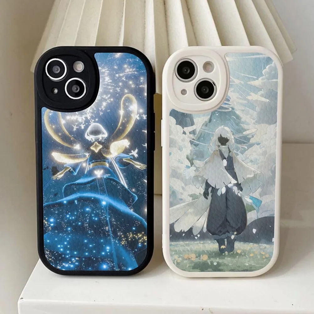 S-Sky C-Children of the L-Light Phone Case Hard Leather For iPhone 16 15 14 13 12 Mini 11 14 Pro Max Xs X Xr 7 8 Plus Fundas