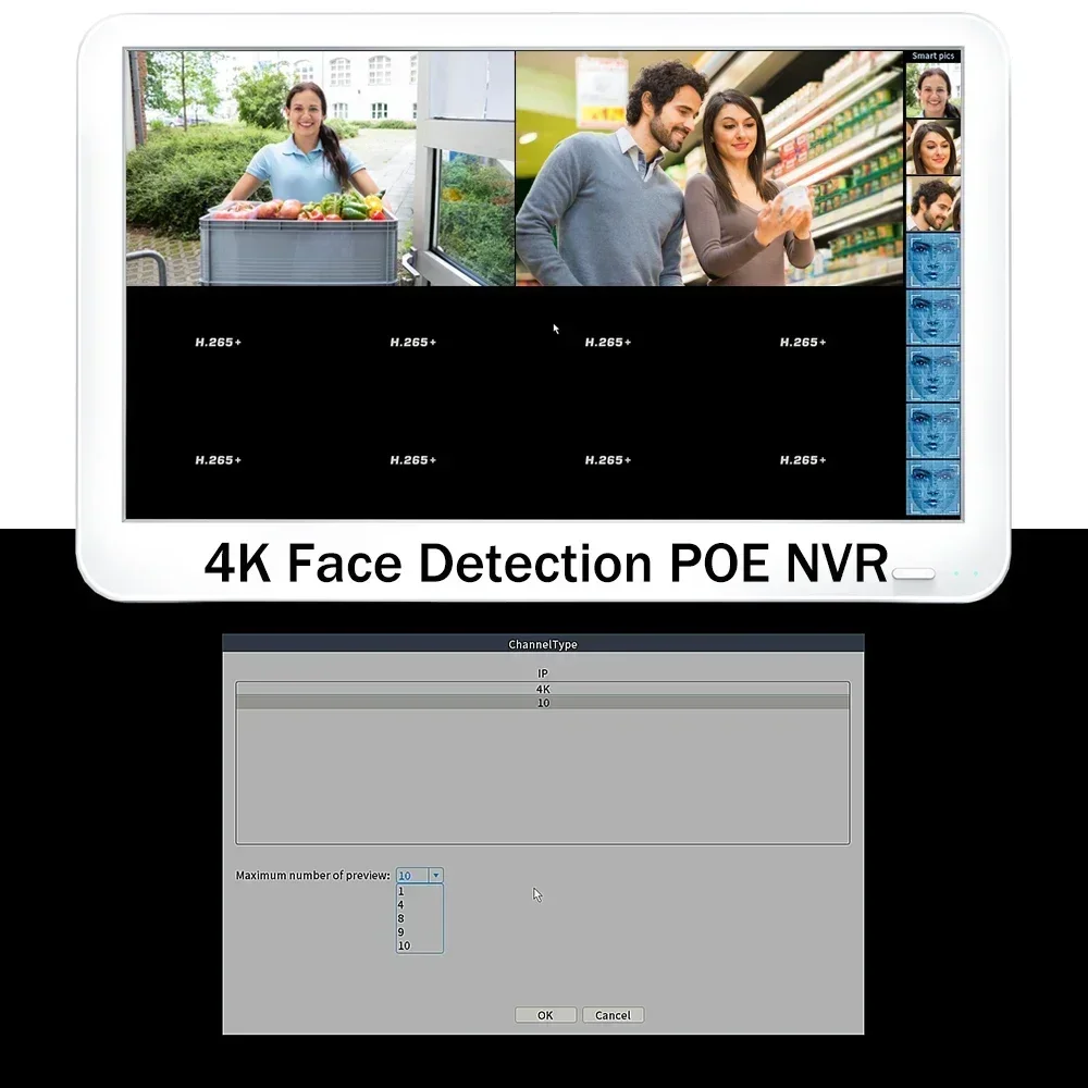 8CH 4K HD POE NVR Security System With 11.6