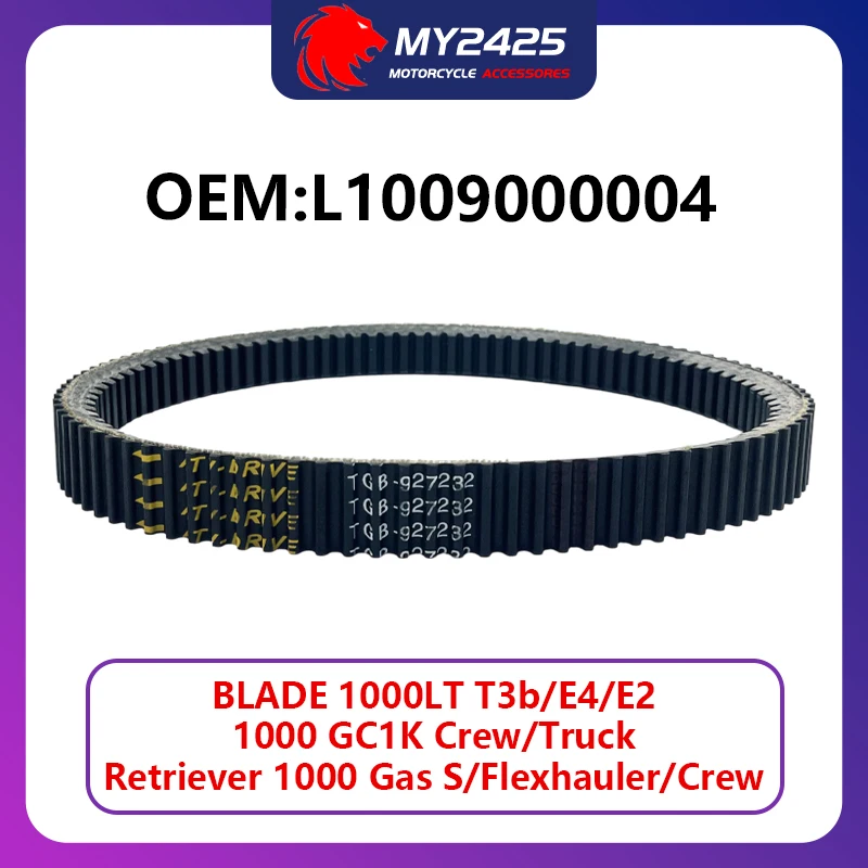 L1009000004 CVT Drive Belt For TGB Blade 1000I LT EFI 1000 V Twin 1000LT T3b E4 E2 ATV GC1K Crew Truck Retriever 1000 927232