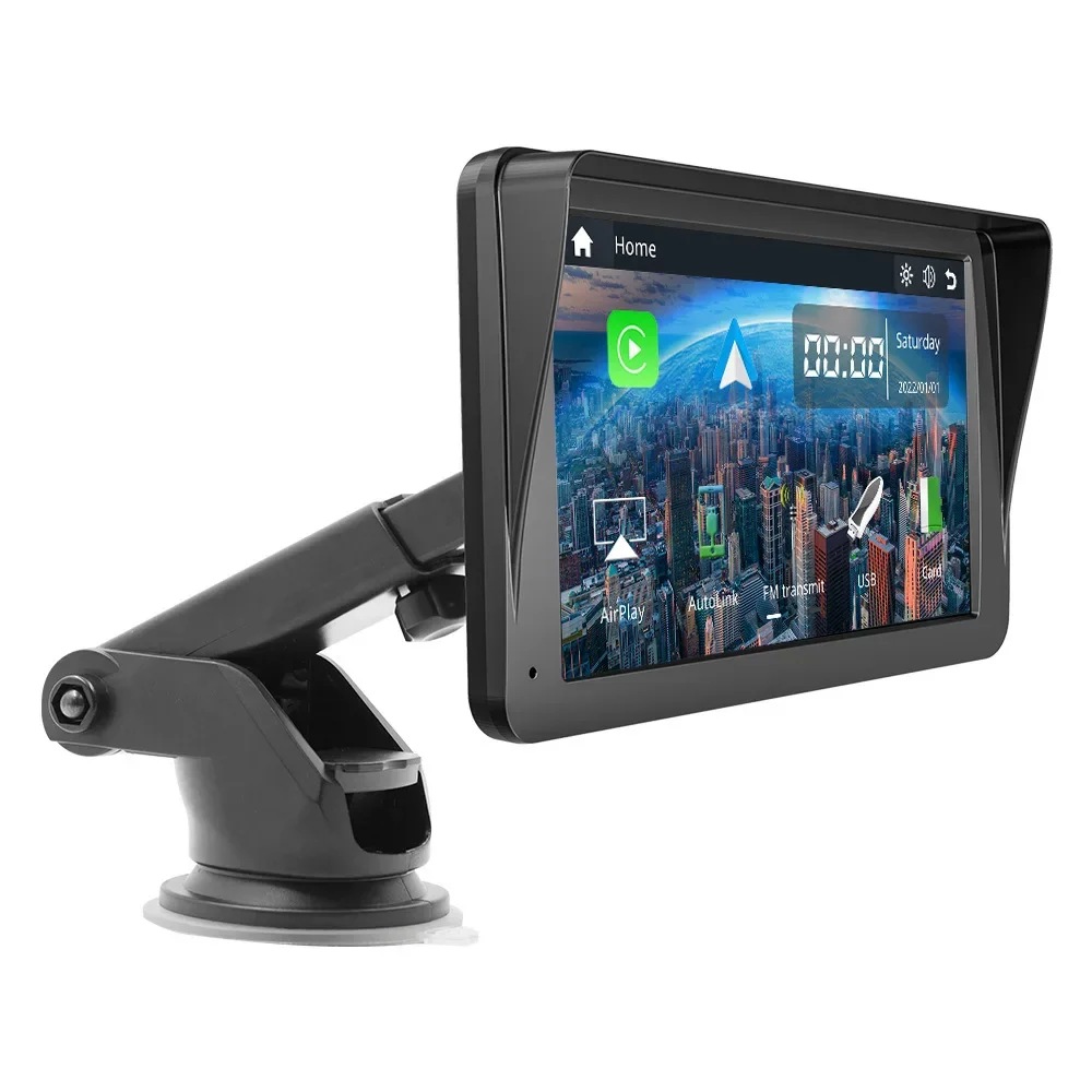 

Cross-border portable 7-inch car smart screen wireless Carplay car truck display high definition Bluetooth reversing