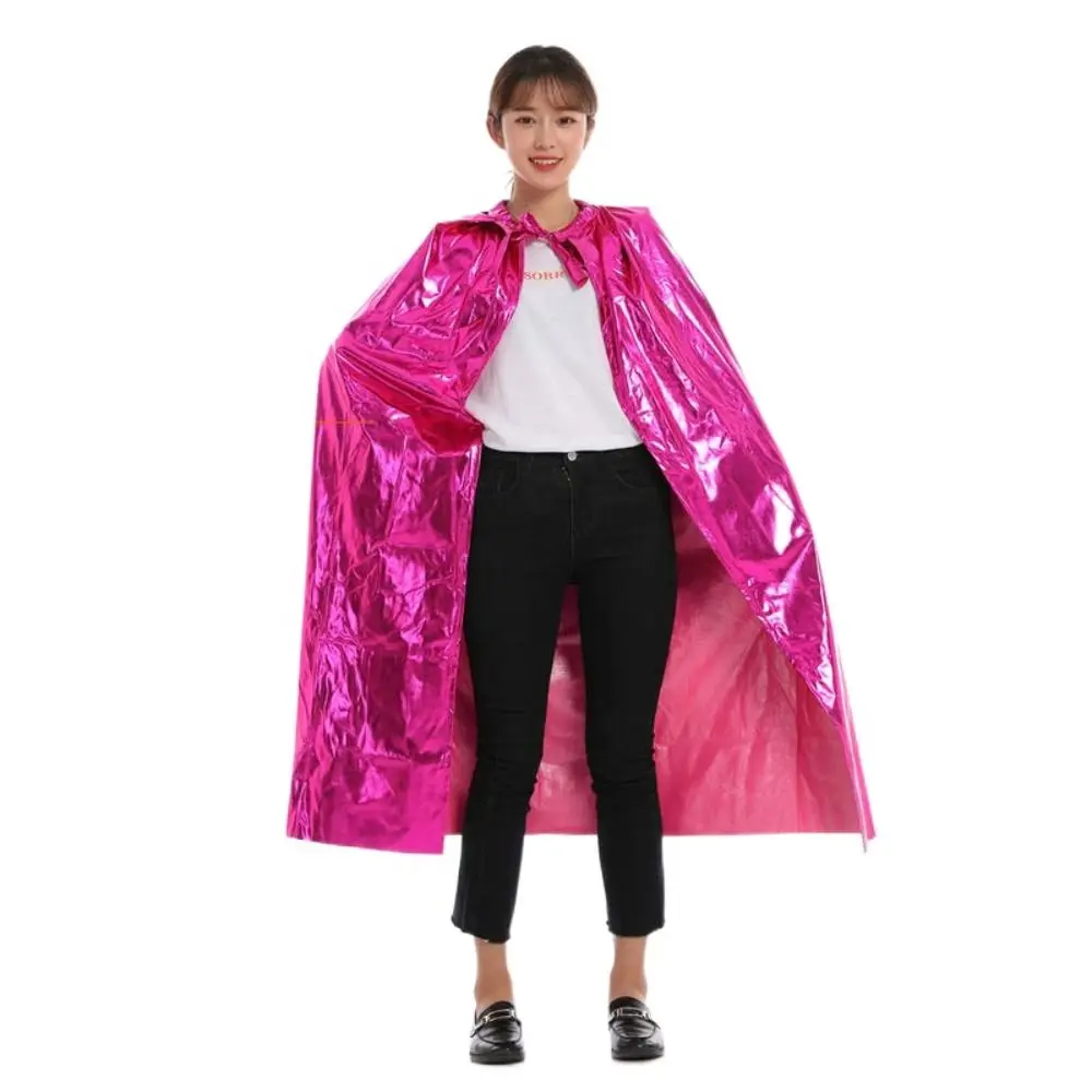 Punk Multipurpose Grim Reaper Cloak Coat Nightclub Bar Dress Witches Robes Bright Color Long Cape Cloak Halloween Cosplay Cape