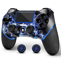 AceGamer Lightning Design Wireless Controller for PS4,with USB C Cable/Double Motors/6-Axis Gyro/3.5mm Audio Jack/Touch Function