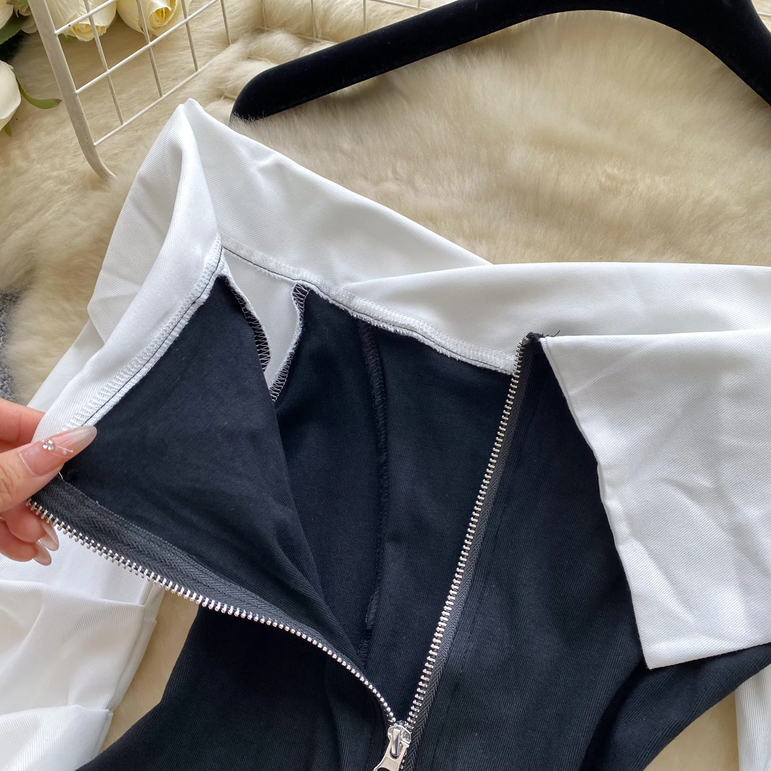 Camicetta vintage slash neck Draw String manica lunga Slim Elegante Moda Donna hotsweet Camicia abbigliamento donna