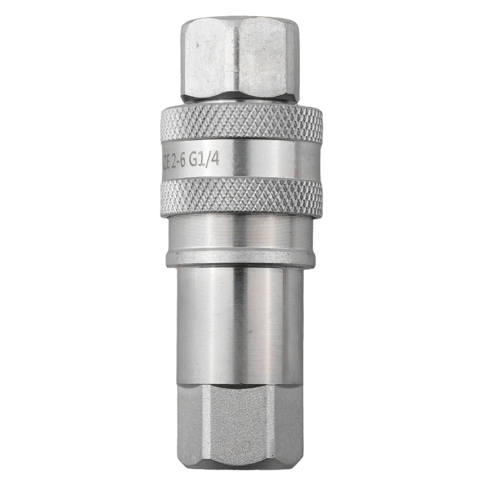 Hydraulic Quick Connectors in Carbon Steel 1 Set of G1/4 Female Pipe Fittings for Various Hydraulic Applications
