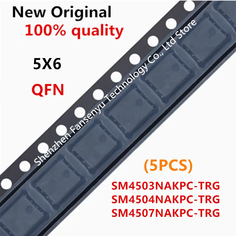 

(5piece)100% New SM4503NAKPC-TRG SM4504NAKPC-TRG SM4507NAKPC-TRG SM4503NA SM4504NA SM4507NA 4503NA 4504NA 4507NA QFN-8