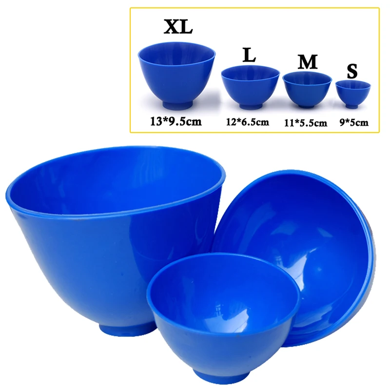 Dental Rubber Mixing Bowl Alginate Plaster Material High Elasticity Nonstick Impression Alginate Flexible Rubber Dentist Tools