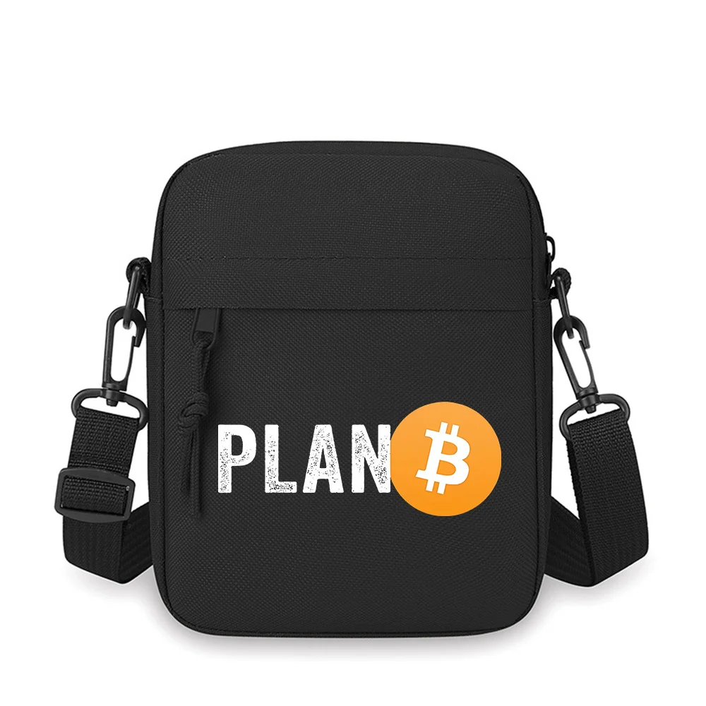 

Plan B Bitcoin orange coin Men Crossbody Bag Single Shoulder Women Cartoon Anime Film Printing Design Unisex