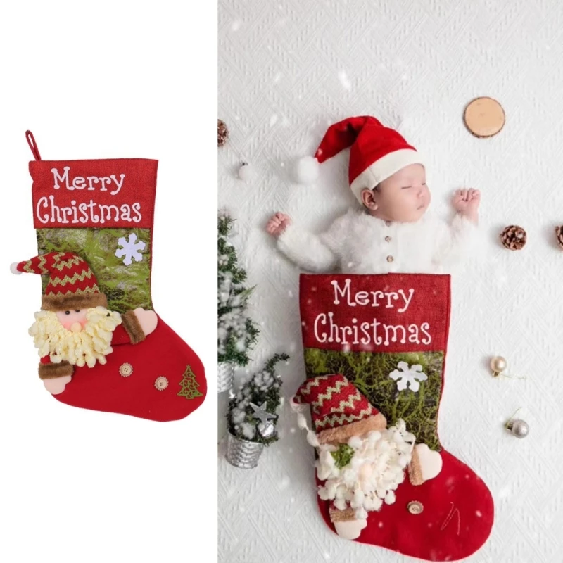 

Baby Photo Props Christmas Costume Sleeping Bag Newborns Photography Outfit Baby Photoshooting Bodysuit Party Decors