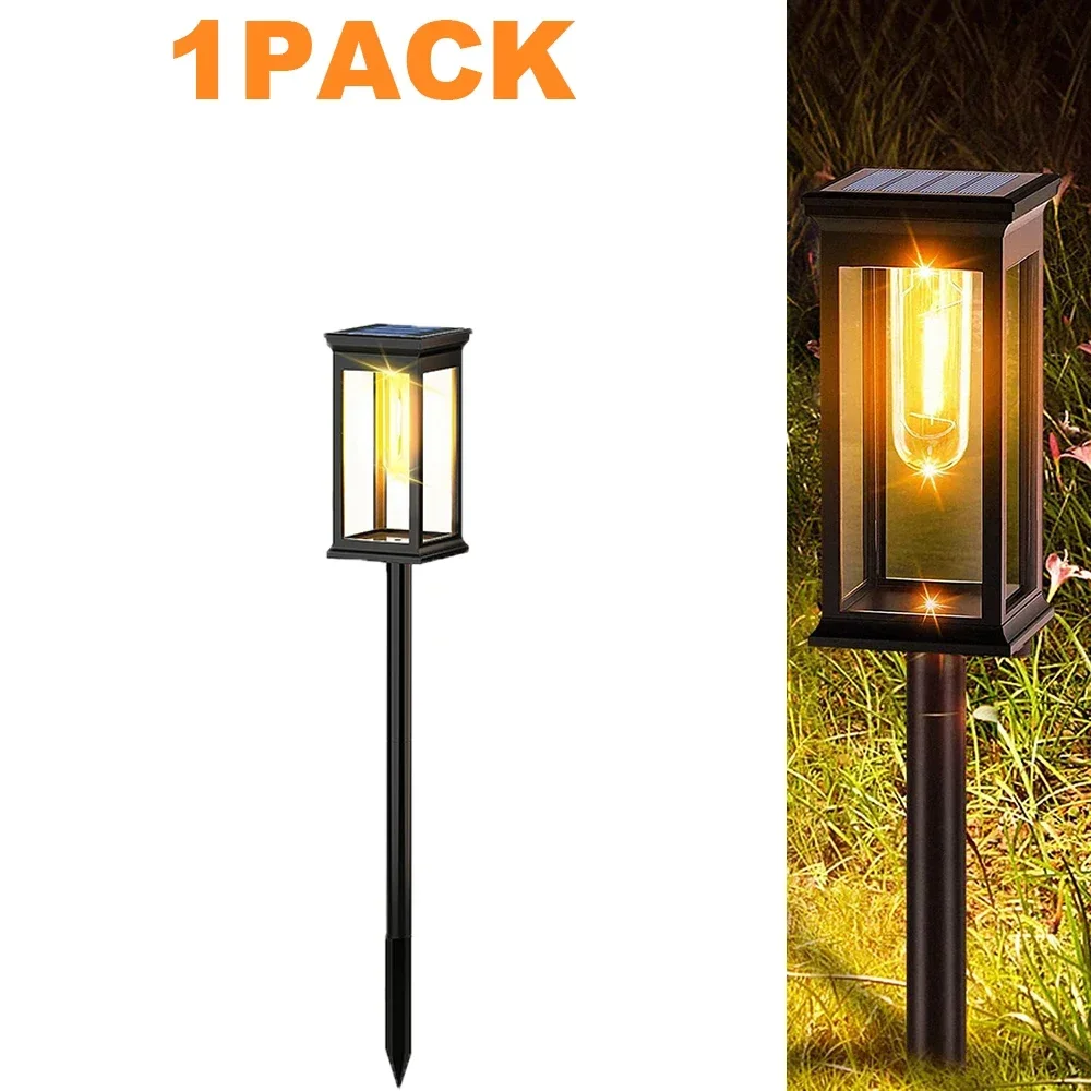 LED-buitenverlichting op zonne-energie Wolfraamlicht IP65 Waterdicht Lange uithoudingsvermogen Tuingazonlicht Zonne-landschapsverlichting voor tuin
