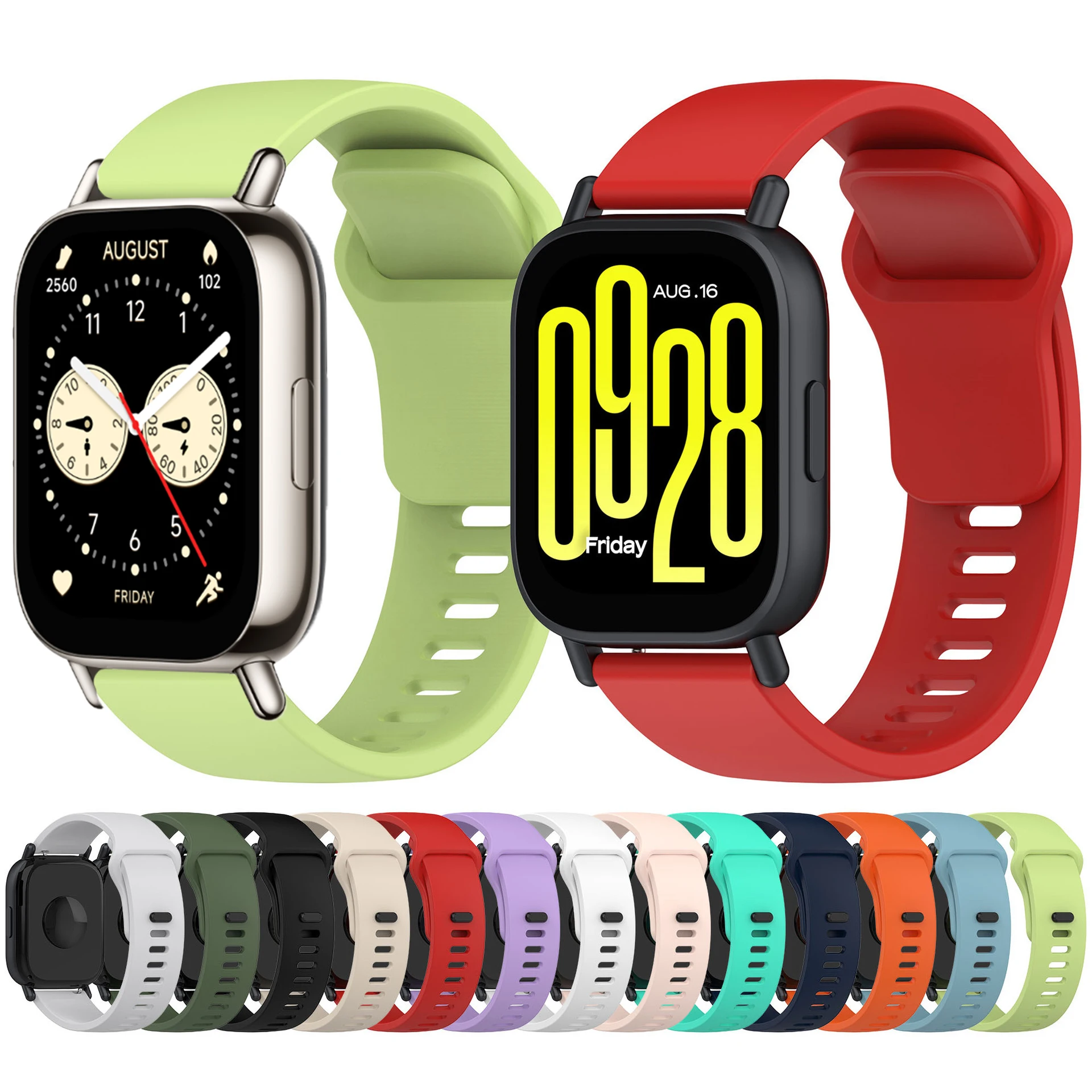 Silikon 22mm Armband Für Xiaomi Redmi Uhr 5 Aktive Weiche Lüften Sport Armband Für Redmi Smart Uhr 5 lite Handgelenk Band