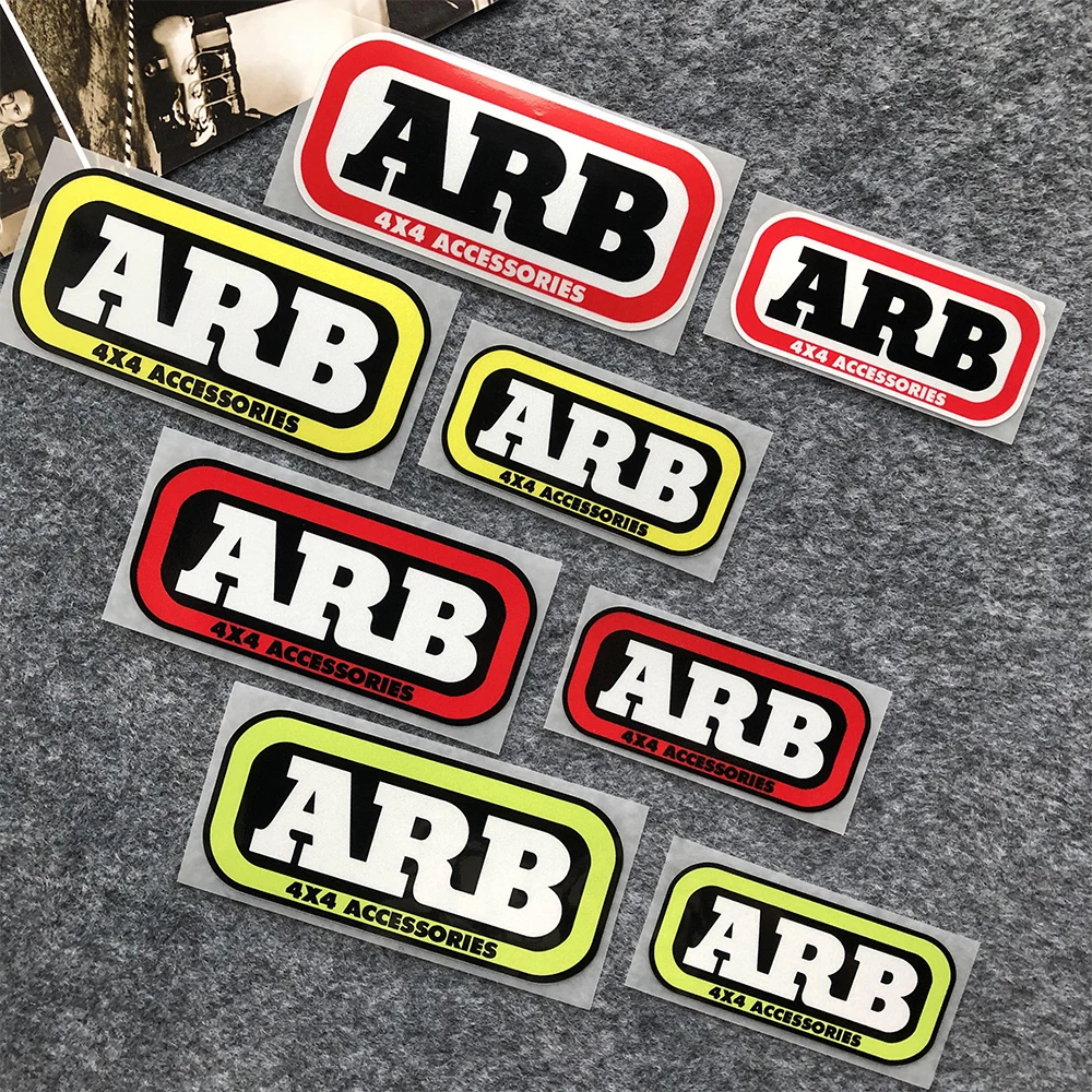 High Visibility ARB 4X4 Reflective Decals, Warning Stickers for Car Moto Window Fender Fuel Tank Trunk