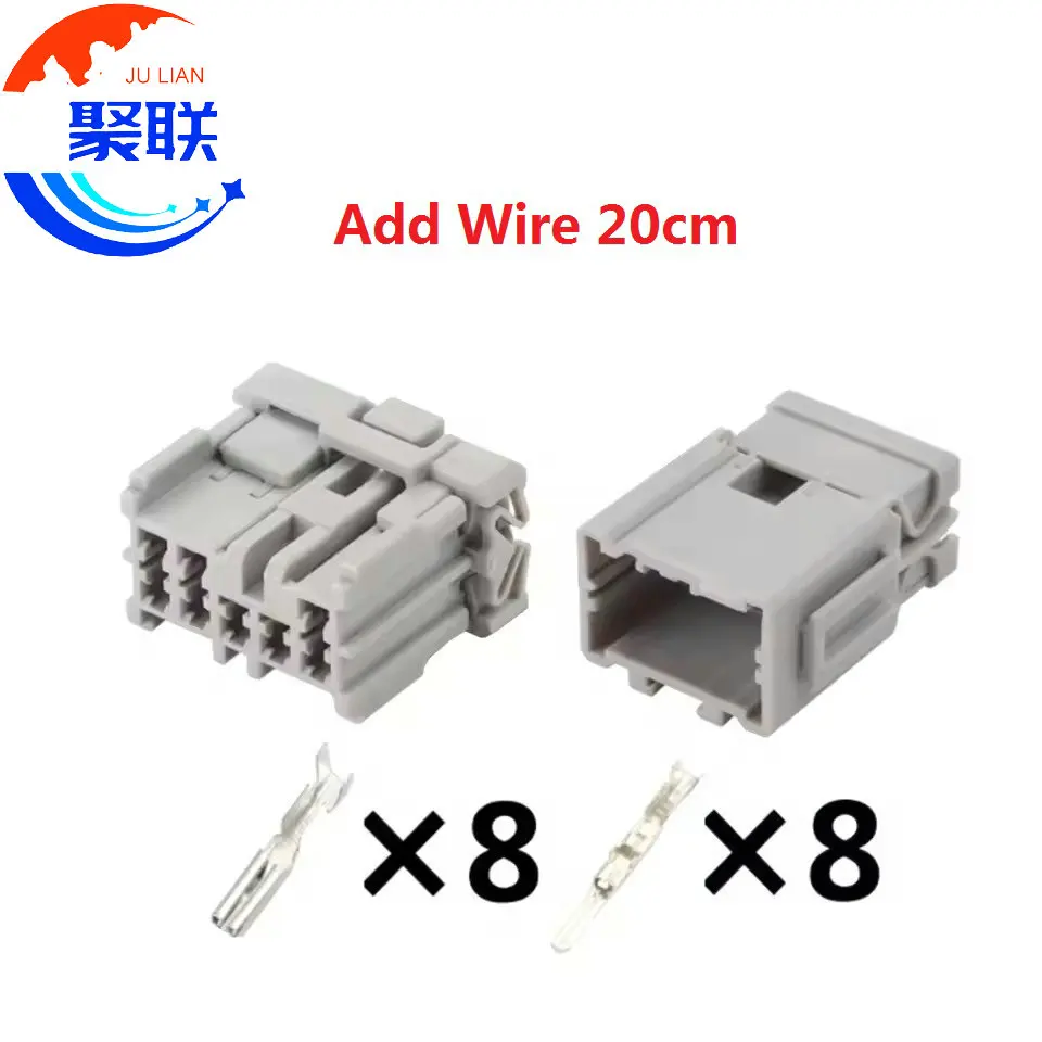 1Set 8Pin 6098-0247 6098-0248 Automobile Male Female Connector Fuse Box Wire Harness Plug For Honda Fit