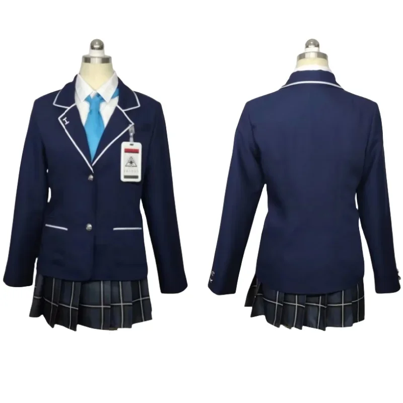 Costume de Cosplay Kenzaki Tsurugi, Nakamasa, Ichika Kuromi, Serika, Projet Japonais JK, Uniforme Sexy, Jupe Trempée d'Halloween pour Femme