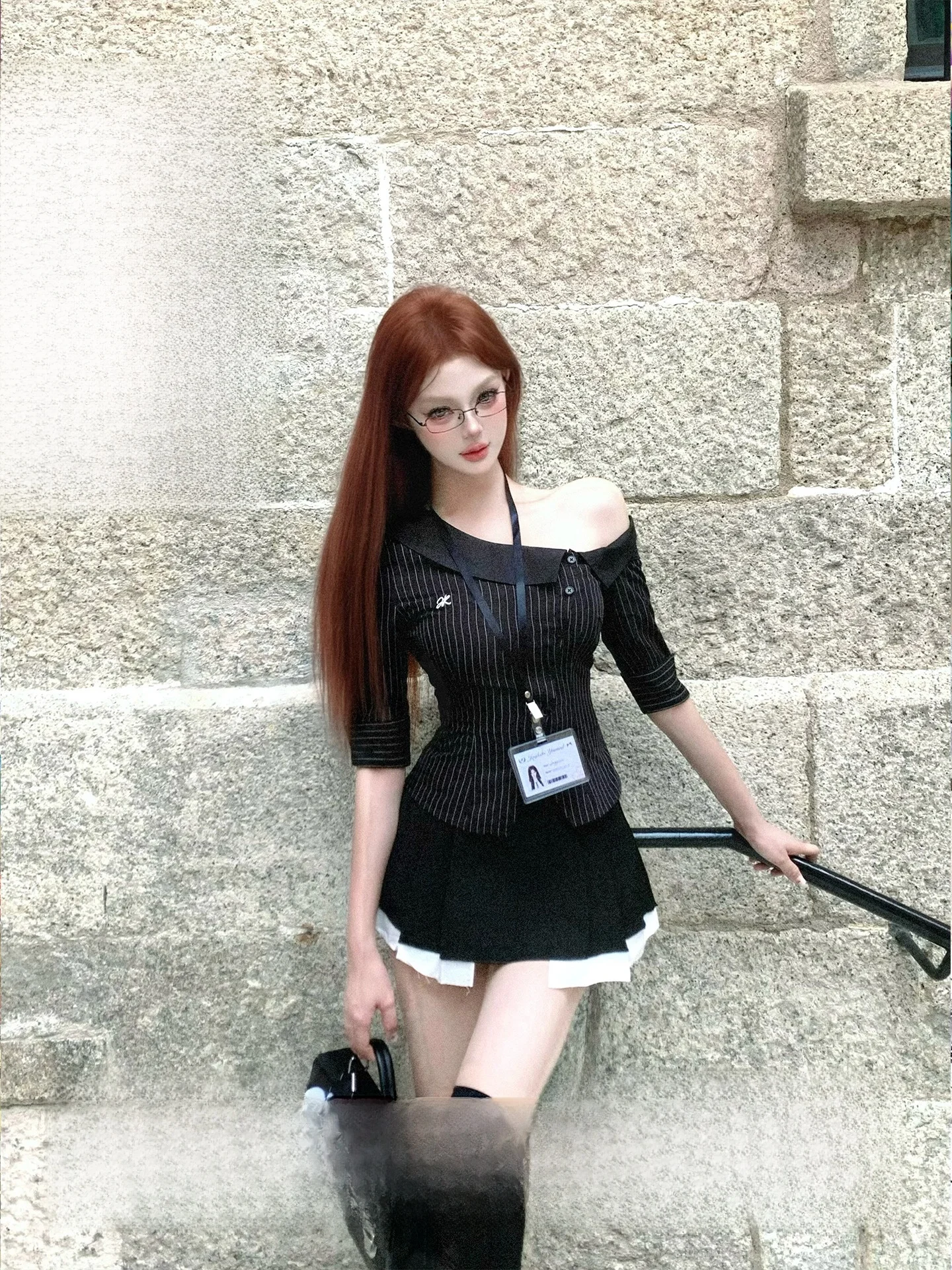 

Joy Kiki женские облегающие плечи с колючим дизайном irt Ele Sle из смеси хлопка из полиэстера с узором в полоску Five Sve