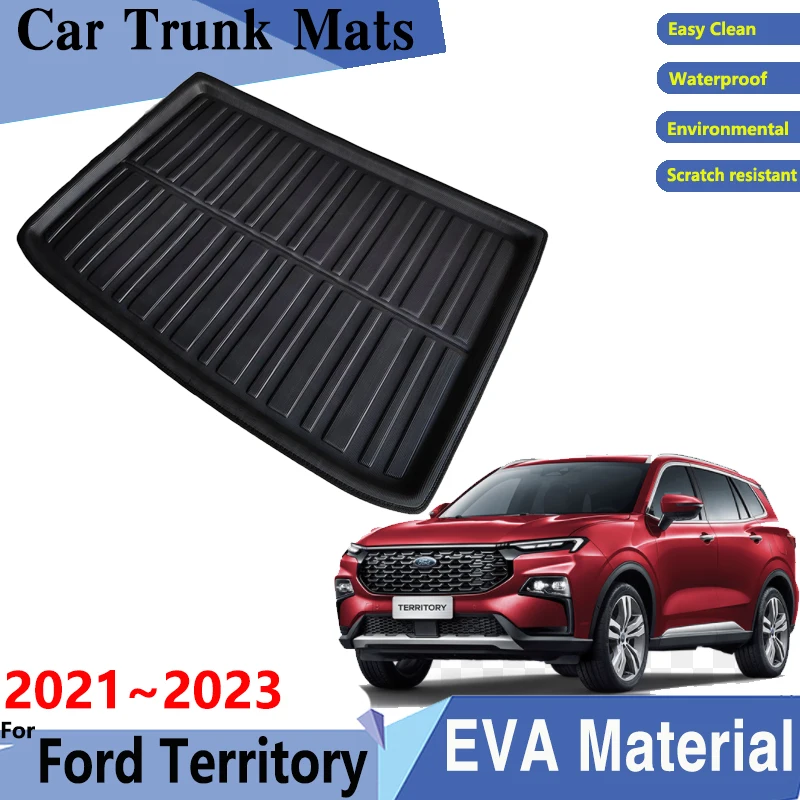 Car Trunk Mat For Ford Territory 2023 Accessories Equator 2021 2022 Rear Trunk Mat Waterproof Protective Storage Pad Accessories