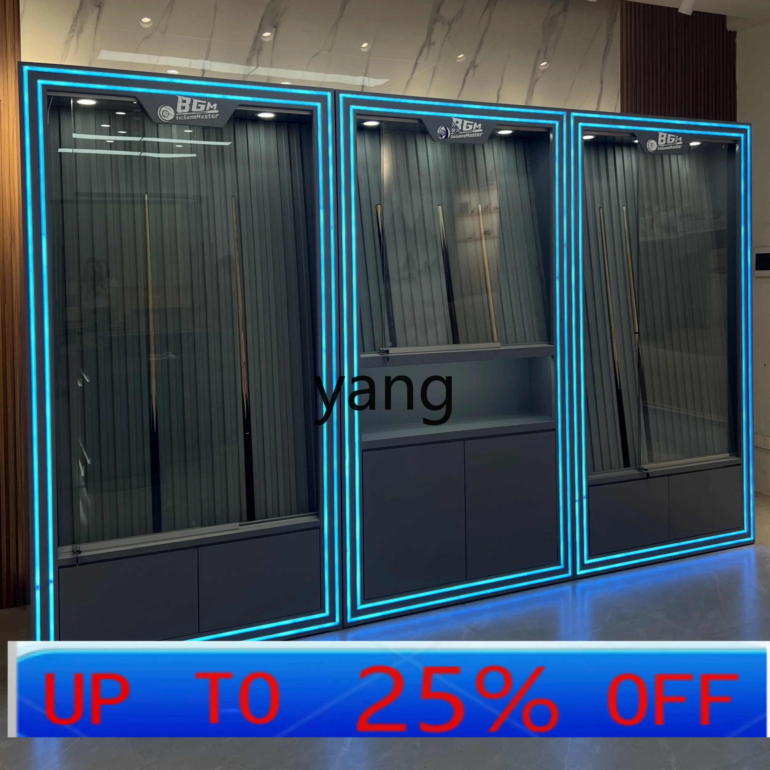 LMM Billiard Cue Display Cabinet Lacquered Billiard Hall Member Exclusive Cue Storage Cabinet Customization