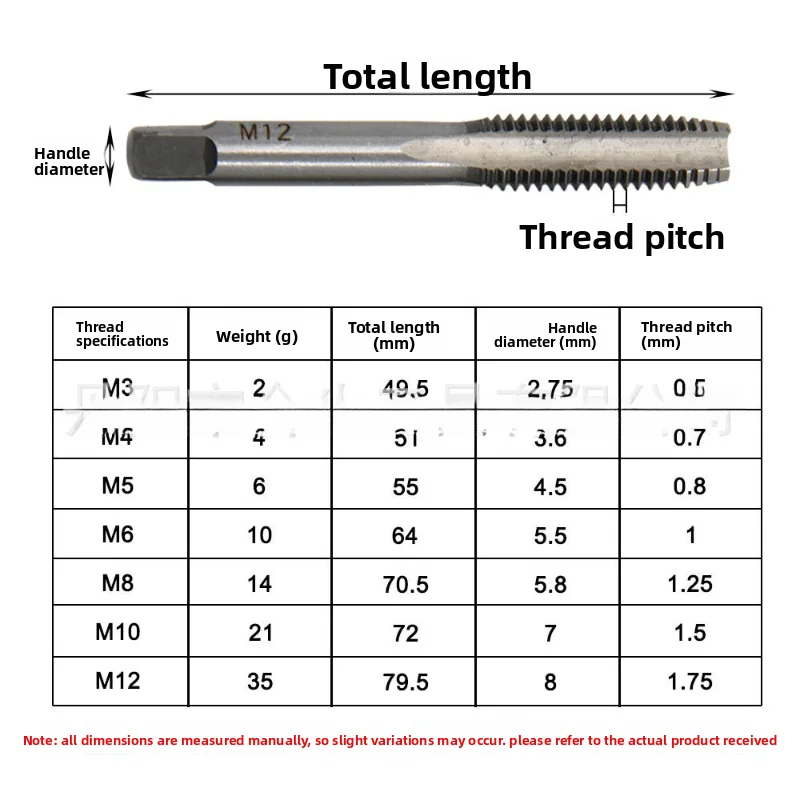M3-M8 Adjustable Ratchet Hand Tap Wrench M5-M12 Extended Wire Tapping Forward and Reverse Tapping Accessories