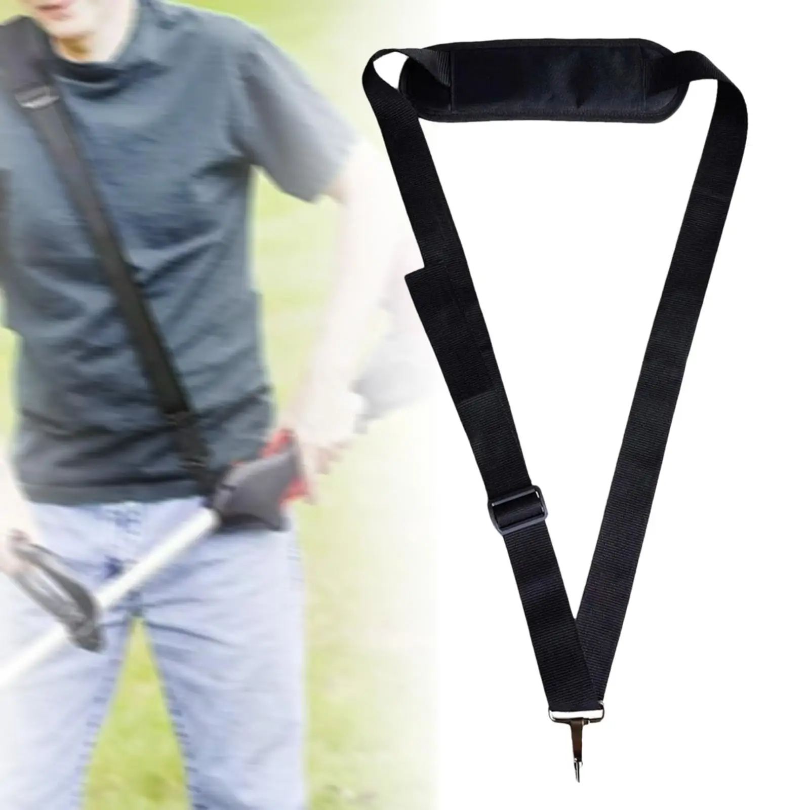 Trimmer Shoulder Strap Grass Edger Black Supplies Easy Release Belt Weeding Eater for Lawn Brushcutters Strimmer Weeding Wacker