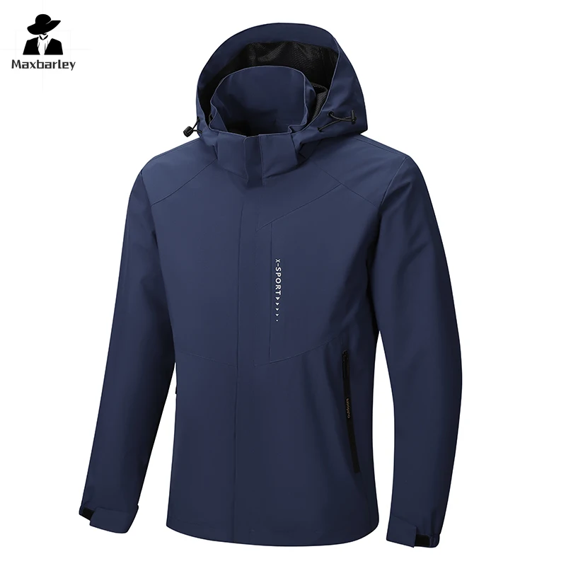 

Spring Autumn Casual Jacket Men/Women Hiking Fishing Outdoor Waterproof and Windproof Hooded Windbreaker Coats Plus Size 8XL 9XL