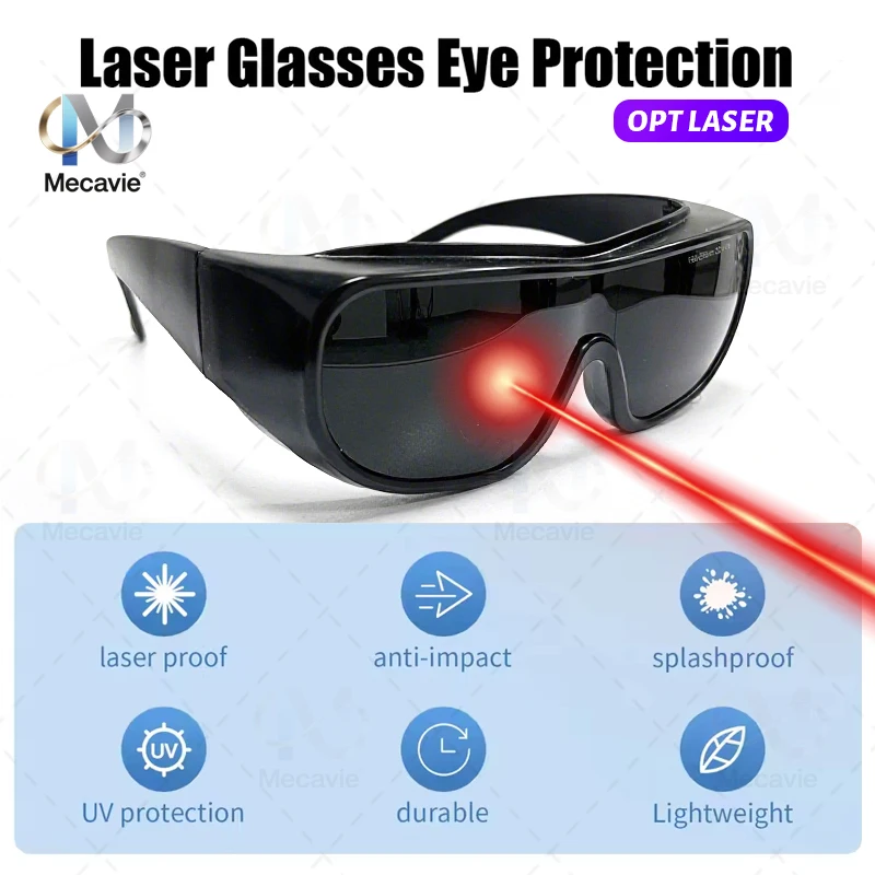Gafas láser de protección láser 10600nm OD6 UV400 532nm 808nm 1064nm Gafas de seguridad láser Gafas OPT Gafas protectoras láser