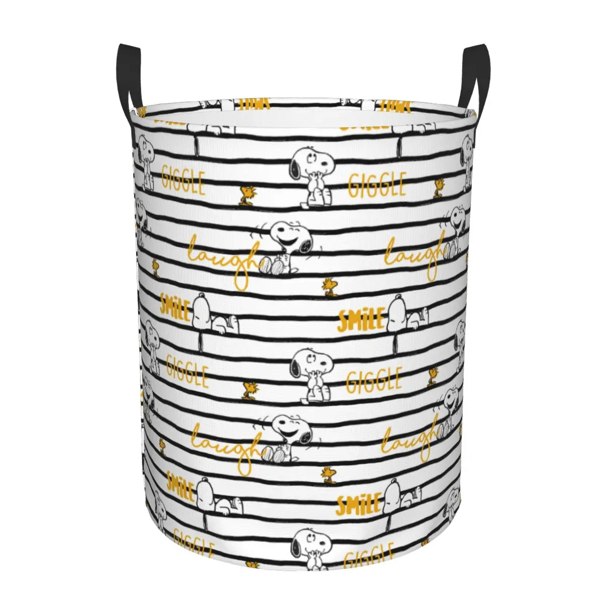 Custom S-snoopies Anime Laundry Basket Foldable Large Clothing Storage Bin Dog Cartoon Hamper