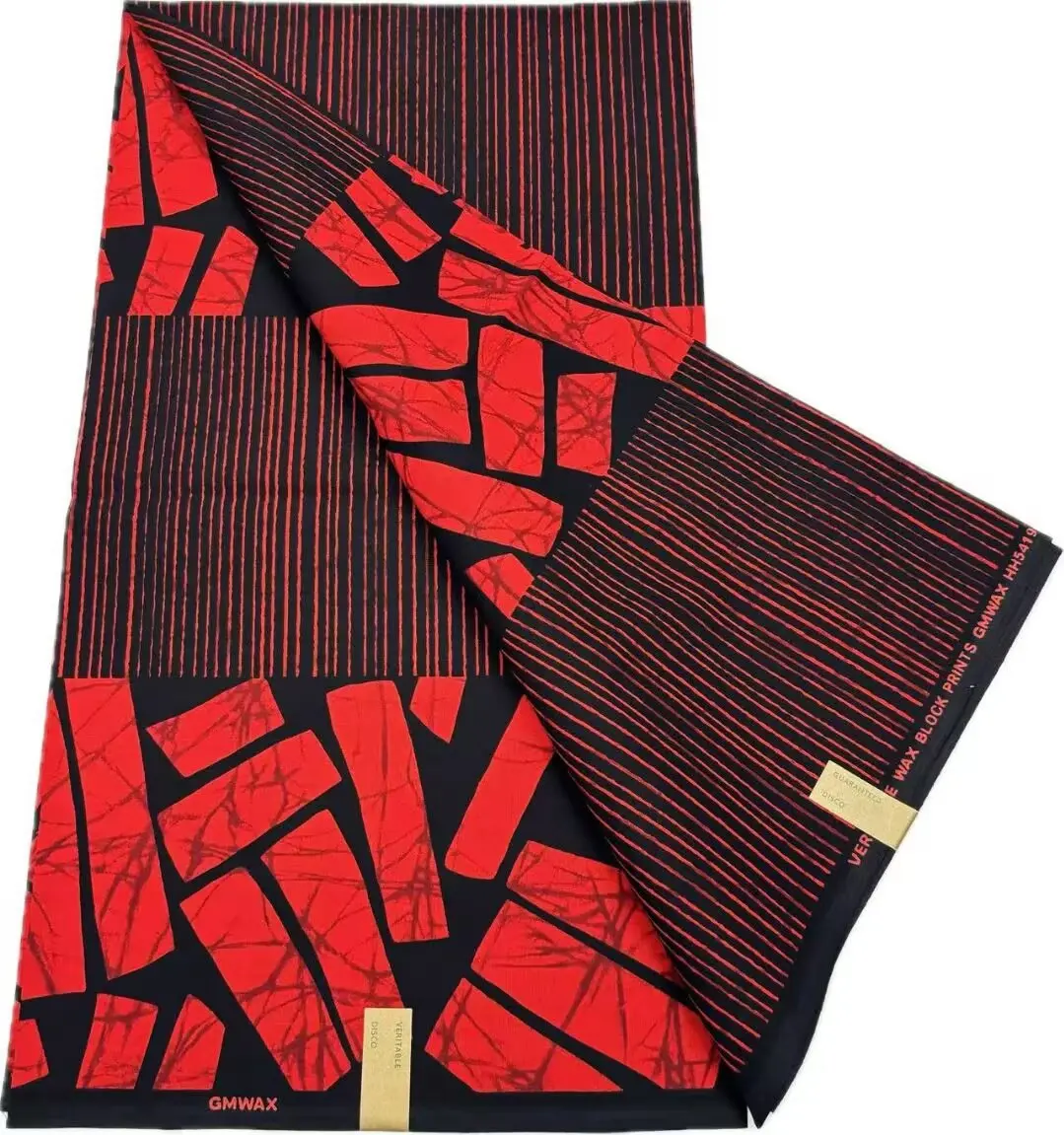 Tela Estampada con Cera Estilo Nigeria 2026 - Tela Africana de Alta Calidad para Patchwork, Ropa y Manualidades HS4