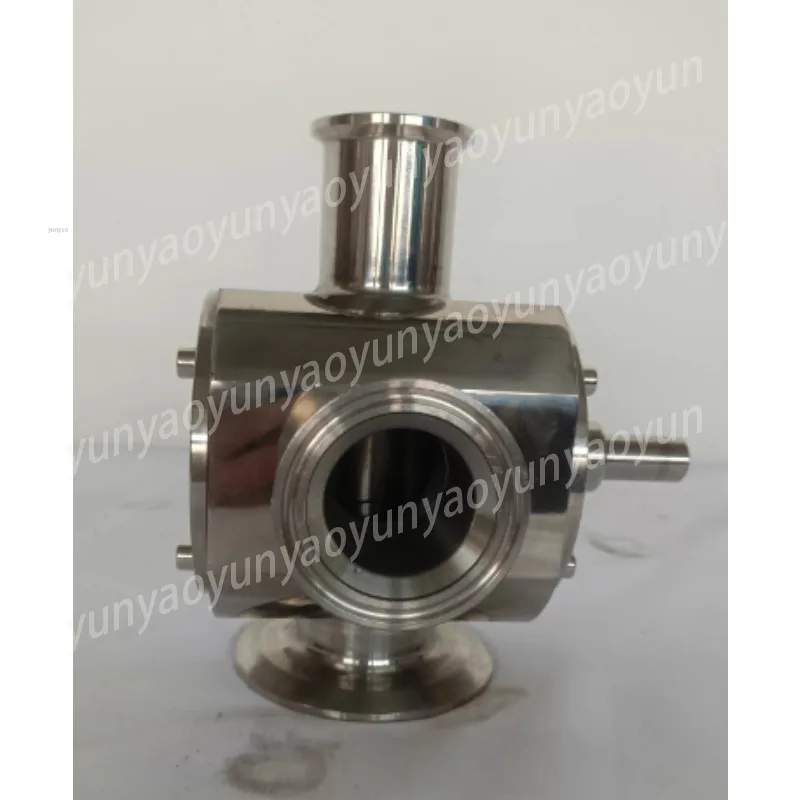 304 Stainless Steel Three-way Rotary Reversing Valve, Filling Machine Paste Particle Sanitary Filling Replacement Valve