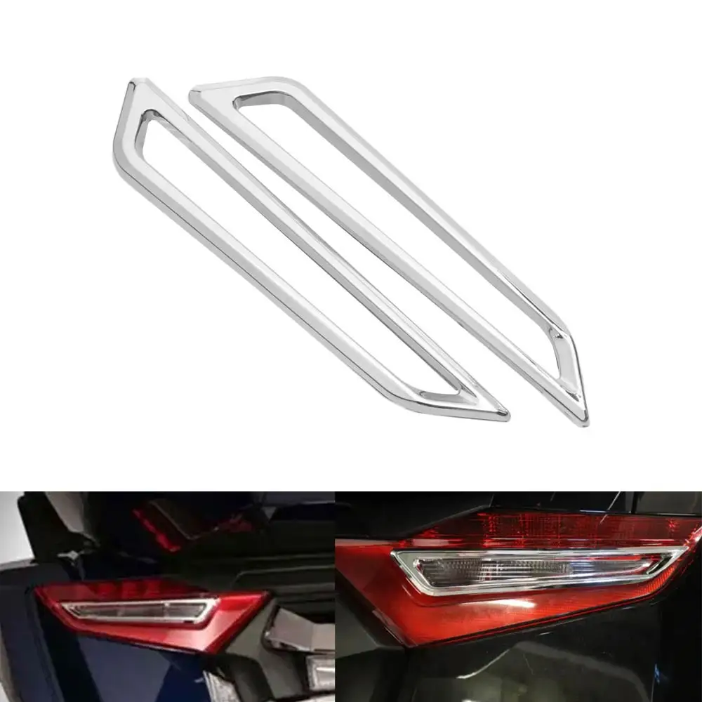 Motorcycle Rear Turn Signal Light Decorative Bezel Trim Covers Accessories For Honda Gold Wing DCT Tour 2018-2025