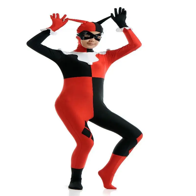

Костюм из лайкры для косплея, костюм клоуна Сисас на Хэллоуин, аниме-костюм, комбинезон, сценический костюм, традиционная женская одежда