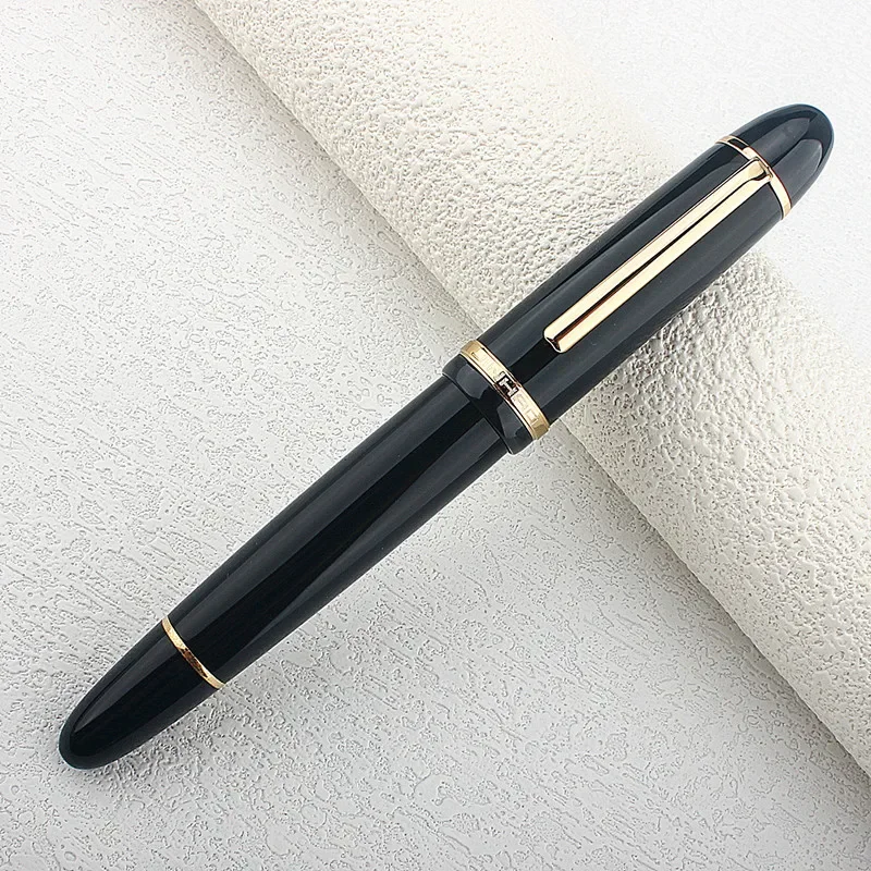 Jinhao X159 #8 Extra Fine / Fine / Medium Nib Fountain Pen, Black Acrylic Big Size Writing Pen