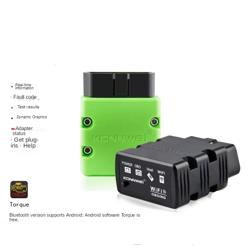 جديد Konnwei KW902 ELM327 V1.5 PIC18F25K80 بلوتوث Obd2 الماسح الضوئي بروتوكولات Obd2 الكاملة تعمل كمحول ICAR2 أداة تشخيص obdii