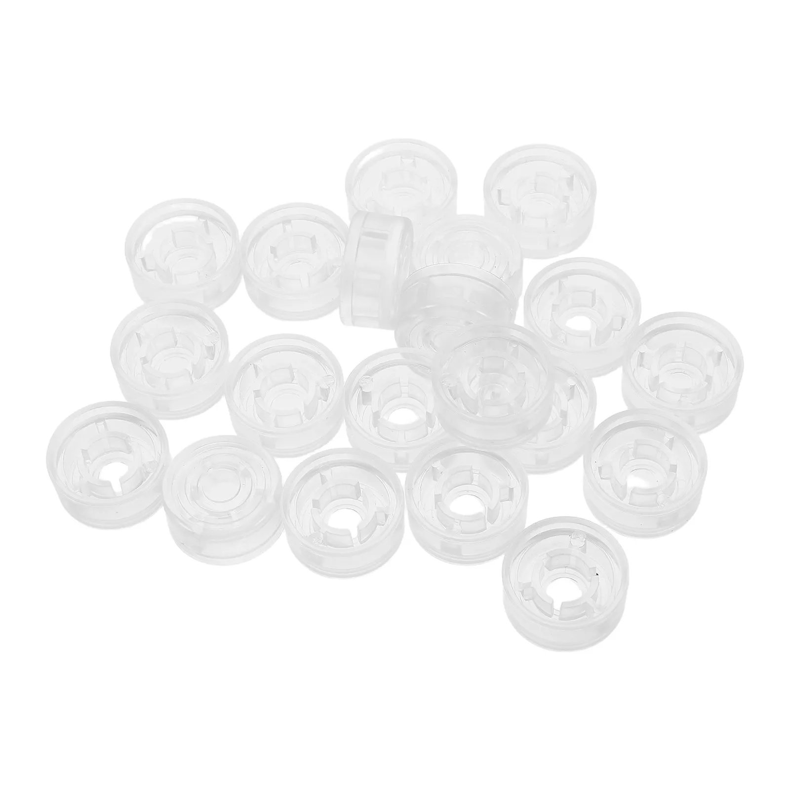 

20 pcs Pedal Caps Electric Footswitch Cap Guitar Accessories Footswitch Buttons Transparent Covers Knobs Protective