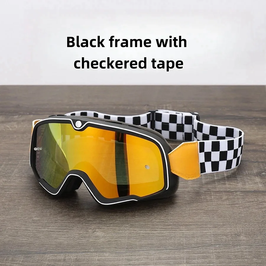 Vintage Harley Motorcycle Gogglesoff-road Riding Windscreen Anti-FogGlasses Skiing Helmet GogglesAccessories for Outdoors