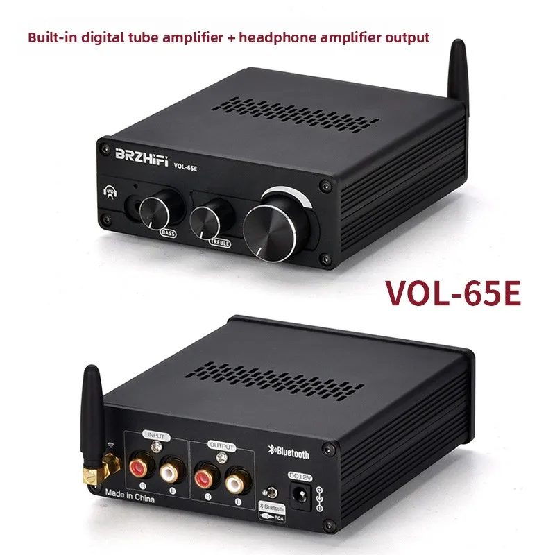 BRZHIFI Upgrades VOL-65E Electronic Tube Gallbladder Pre stage Gallbladder Ear Amplifier Audio Preamp Fever Bluetooth 5.0