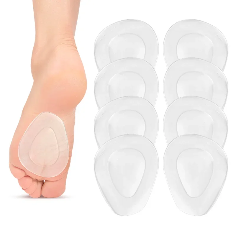 New Anti-slip Silicone Gel High Heels Forefoot Pads Plantar Fascitis Half Insoles for Shoes Women Anti-Pain Foot Care Insert Pad