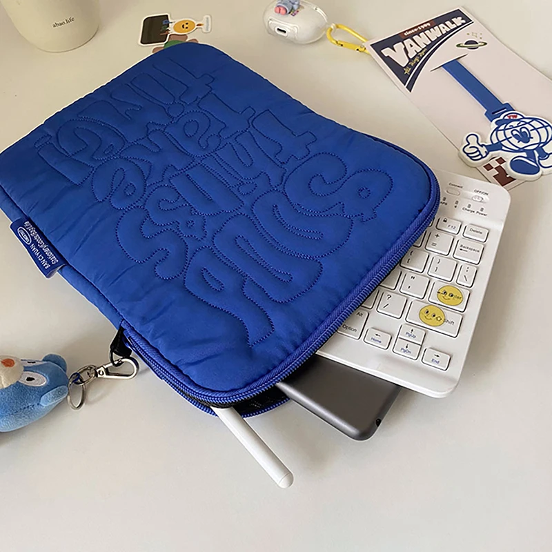 Embroidery Pattern Cute Shockproof Laptop Sleeve Case Bag 11 13 14 Inch For Macbook Ipad For Laptop And Tablet Pouch