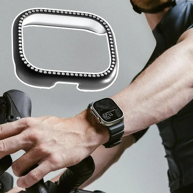 Voor Redmi 5Active/5Lite Smart Watch Bumper Bling Horloge Cover Shell Krasbestendig Slanke Bumper Decoratieve uitrusting Accessoire Voor