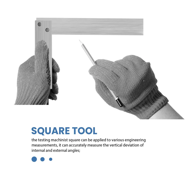 

ABHB-Machinist Square Set,2Inch,3Inch,4Inch & 5Inch Squares Machinist Square Mechanical Engineer Square,Wide Base Square Tool