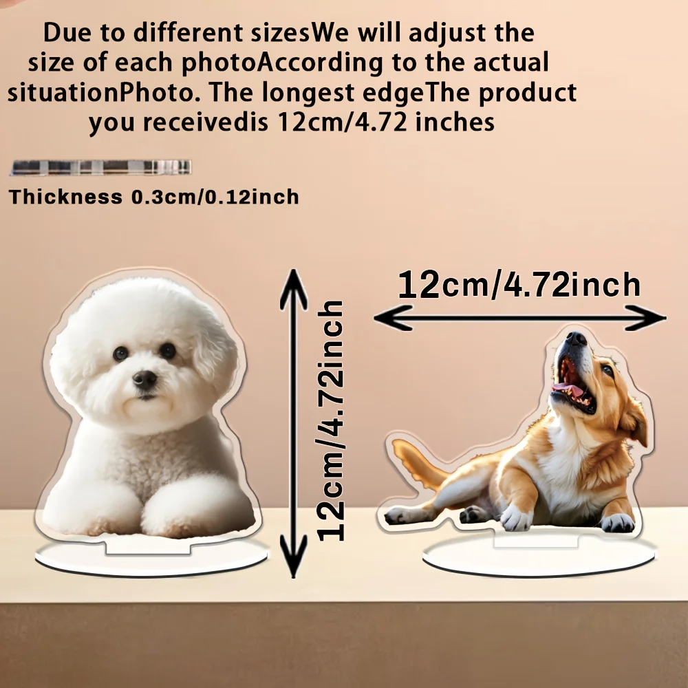 1pc/10pcs Customize Acrylic Photo Stands, Customize Your Favorite Characters, Lovers, Family Pet Photos, Desks, Families and Oth