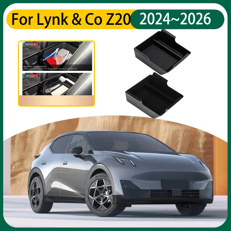 

Car Storage Box For Lynk & Co Z20 Accessories E335 2024 2025 2026 Car Armrest Storage Box Organizer Center Console Accessories