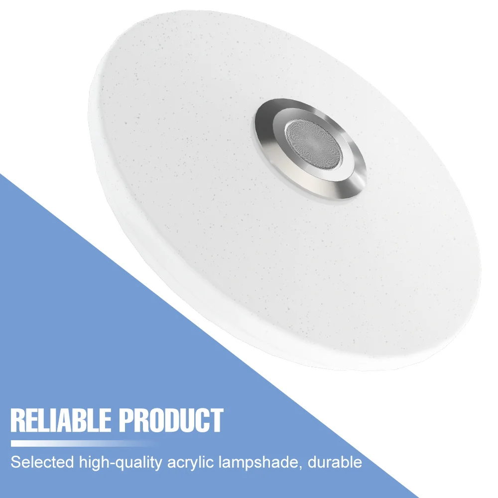 LED RGB Ceiling Lamp Music Rhythm Mode Dimmable Multi Color Changing Lights Remote Control Indoor Home Party Decoration Lighting