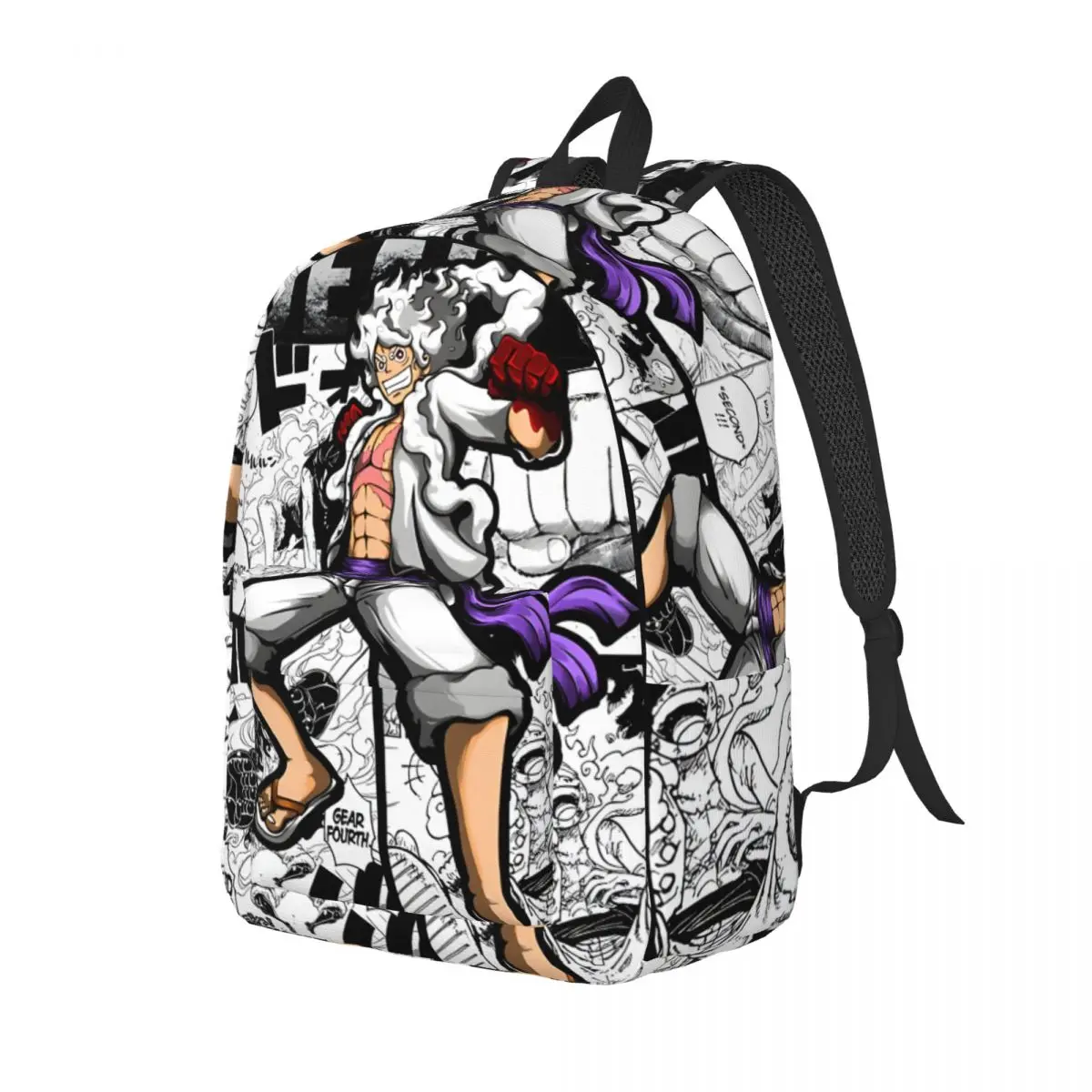 Casual Gear 5 Nika Luffy Children\'s Bags Journey Sturdy Shoulder Luffy Gear 5 Nika High School Students Children\'s Bags Gift