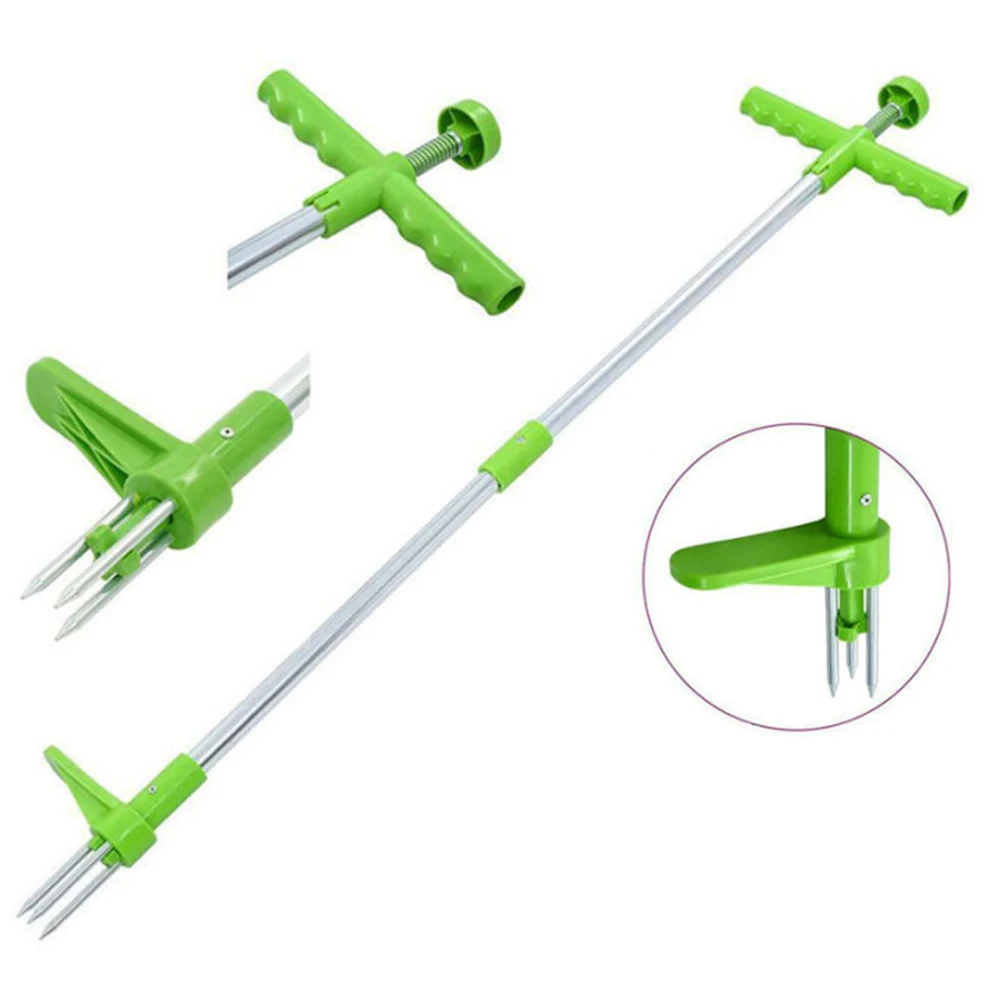 مقبض طويل مزيل الاعشاب حديقة الحديقة إزالة الأعشاب في الهواء الطلق ساحة العشب الجذر مجتذب أدوات حديقة عناصر زراعة