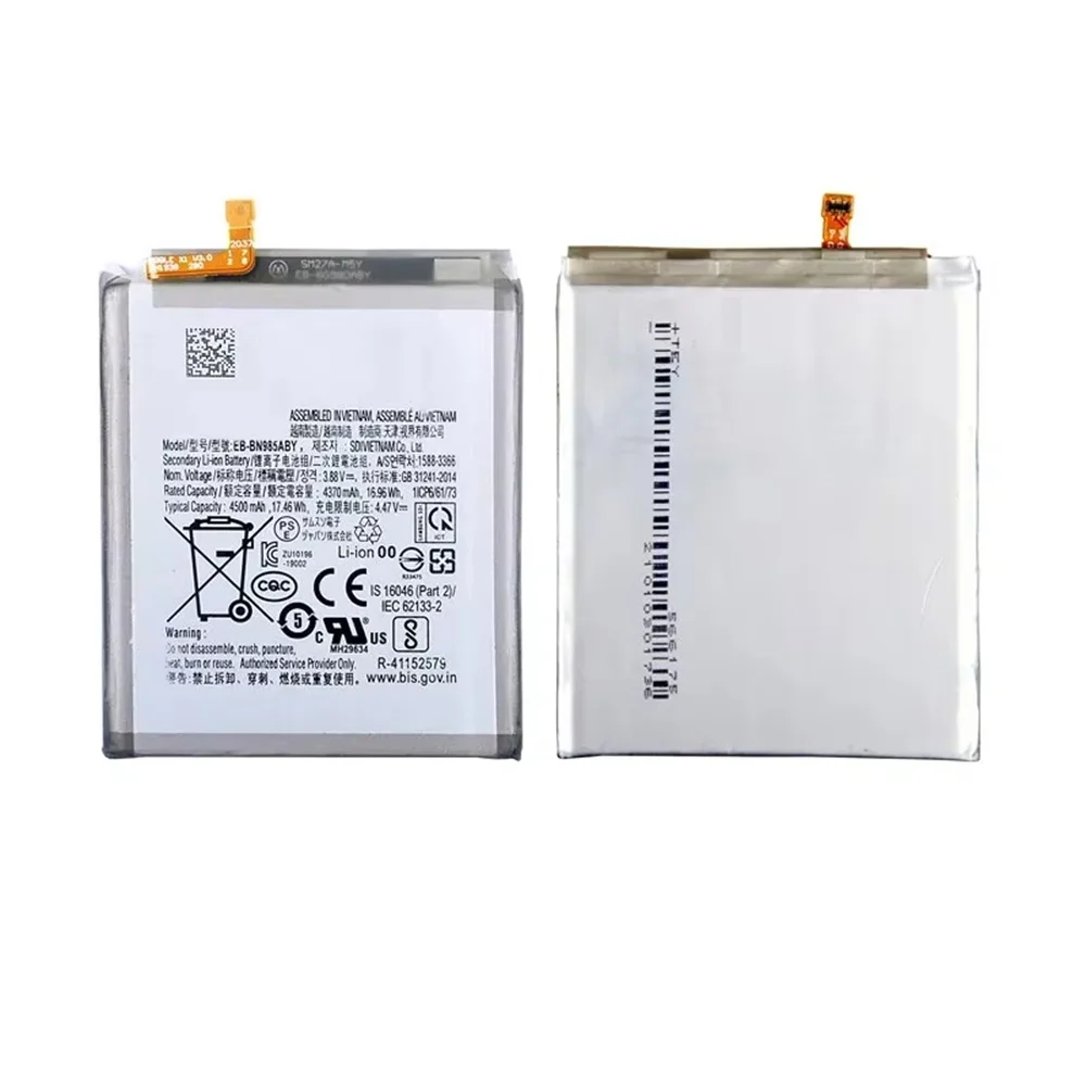 Genuine EB-BN985ABY 4500mAh Replacement Battery For Samsung Galaxy Note 20 Ultra Note20 Ultra Phone Batteries+Tools