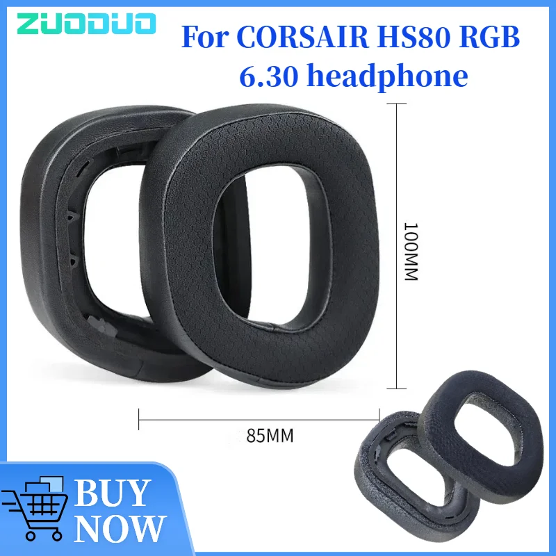 

ZUODUO Coolig Gel Ear pads Replacement for CORSAIR HS80 RGB High Quality Headsets