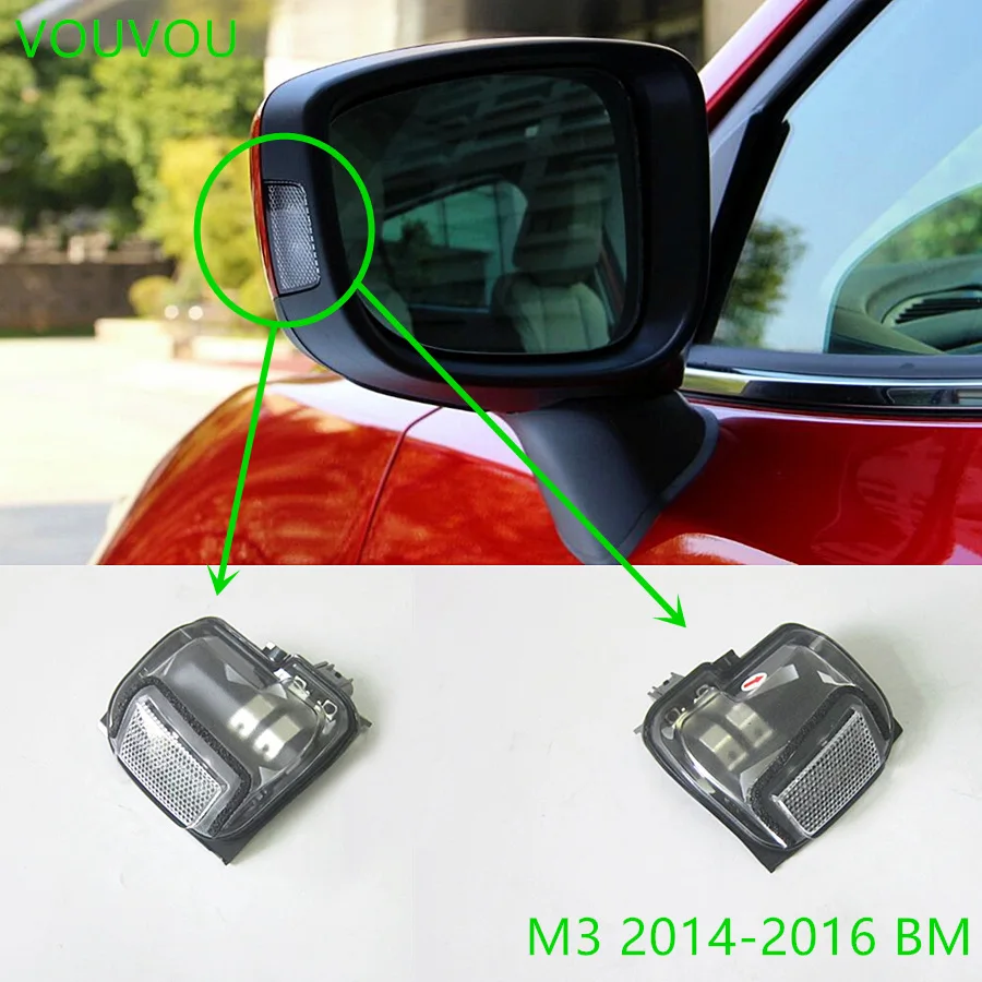 VOUVOU Car accessories D09W-69-182  body door mirror turn signal lamp for Mazda 2 2014-2019 DJ Mazda 3 2014-2016 BM 50-120