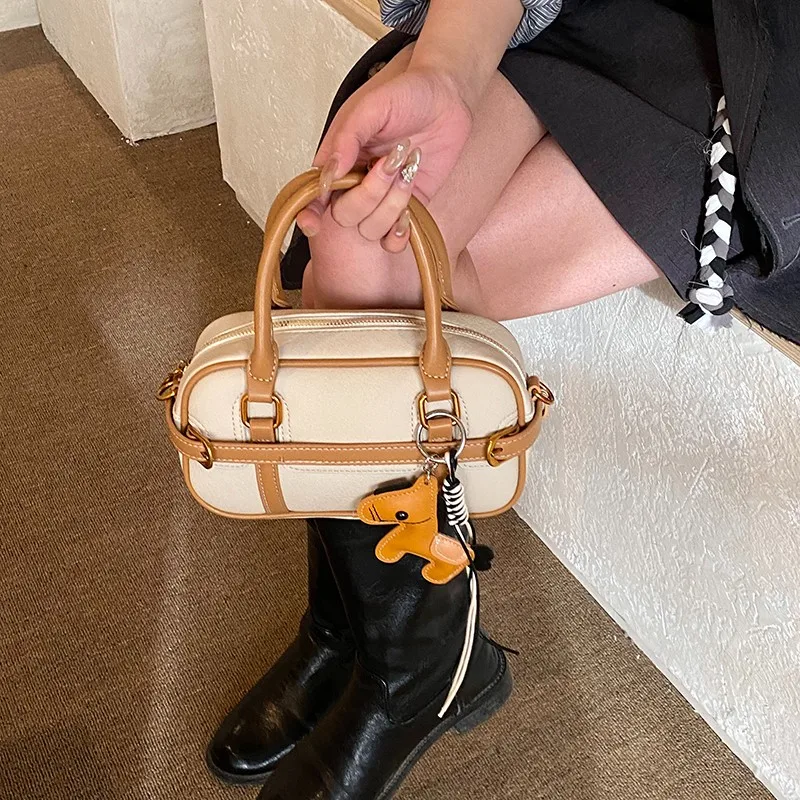 

Stylish Casual Simple Vintage Leather Diaper Bags For Women Luxury Large Capacity Tote Crossbody Bag Elegant Designer