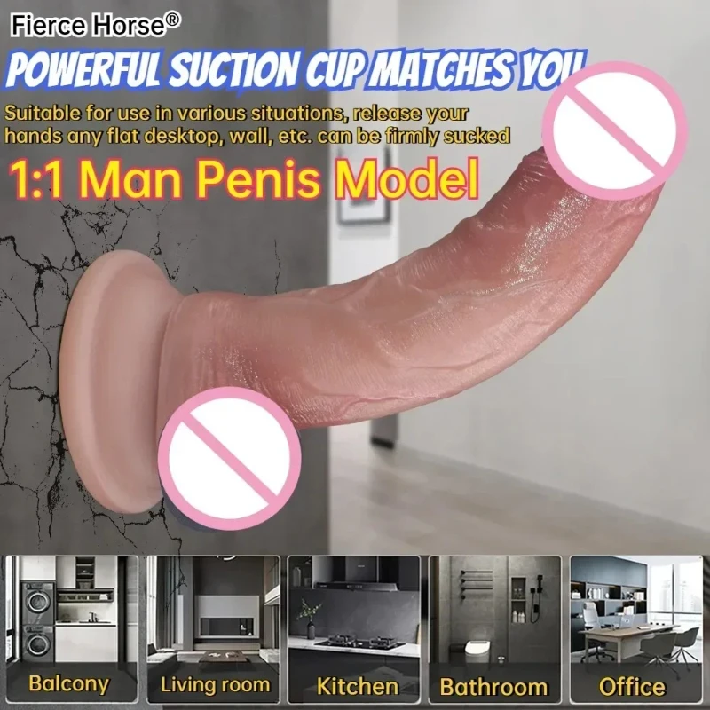Soft Realistic Thick Huge Dildo Gay Adults Sex Toy for Women Suction Cup Big Dick Anal Plug Vaginal Masturbators Silicone Penis - Image 5